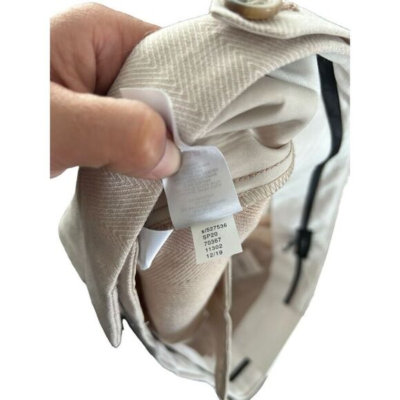 Ann Taylor The STRAIGHT Cream Linen Blend Business Pants Size 10 officewear NWT - Picture 11 of 15